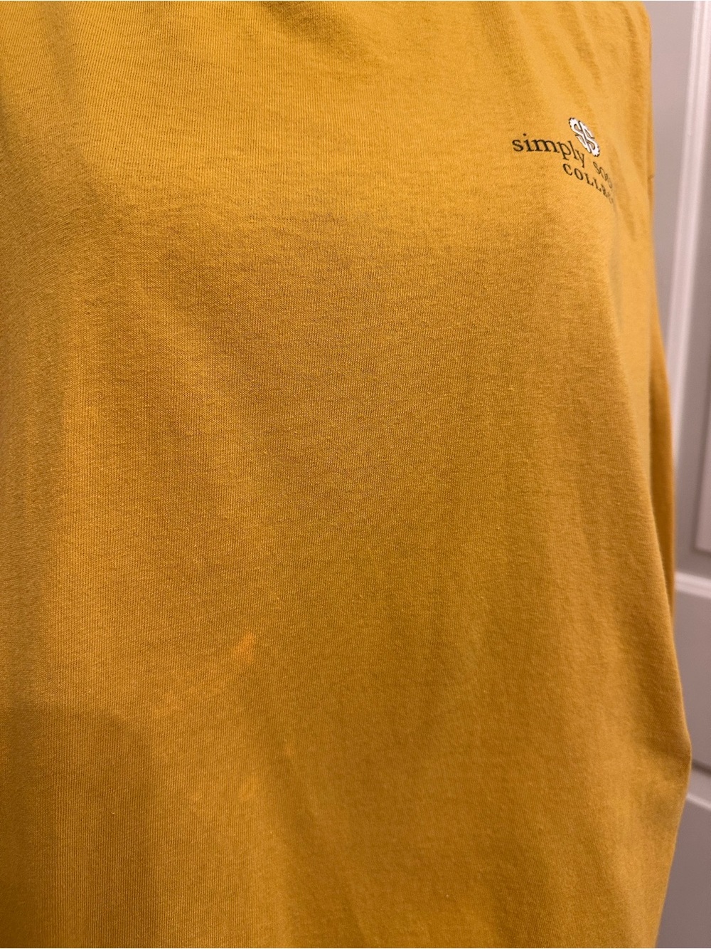 Simply Southern Collection Nurse Bee Kind Long Sleeve Graphic Tee XL Mustard - Picture 10 of 10